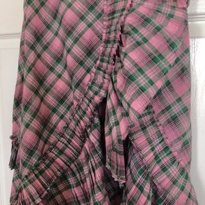 Skirts - Green and pink ruffle skirt Skirts - Green and pink ruffle skirt